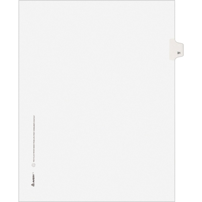 Avery® Individual Legal Exhibit Dividers - Avery Style