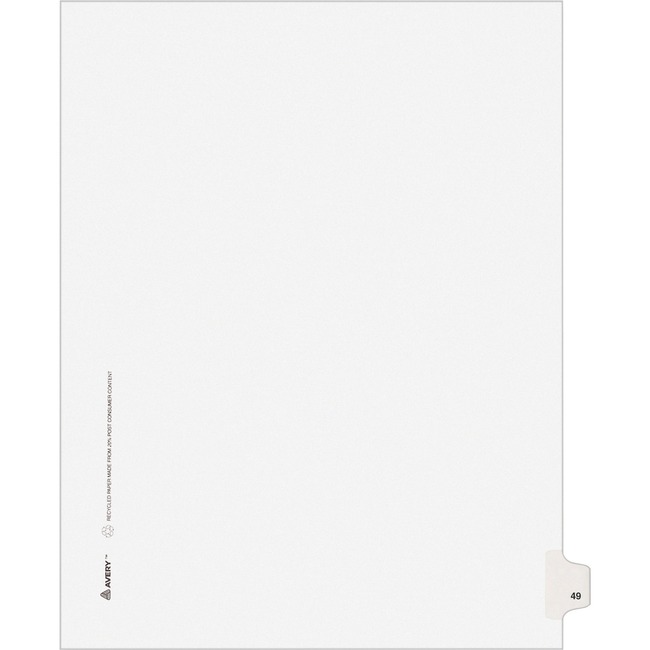 Avery Individual Legal Exhibit Dividers - Avery Style