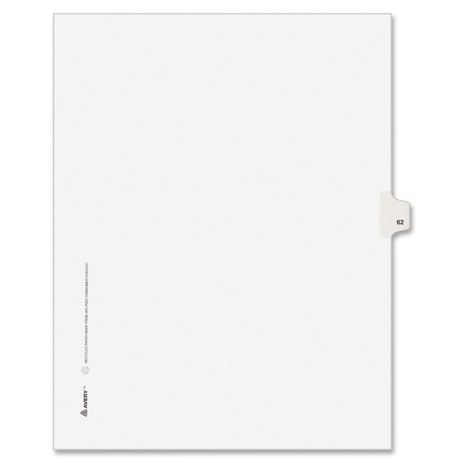 Avery Individual Legal Exhibit Dividers - Avery Style