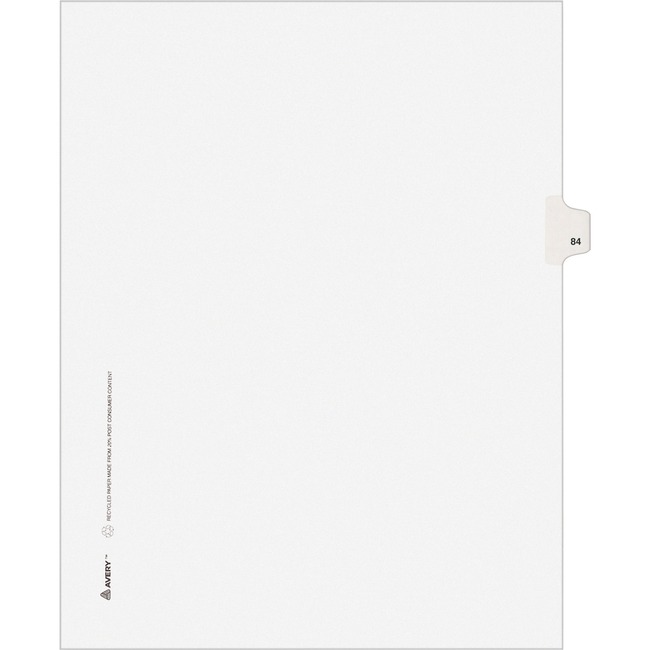 Avery Individual Legal Exhibit Dividers - Avery Style