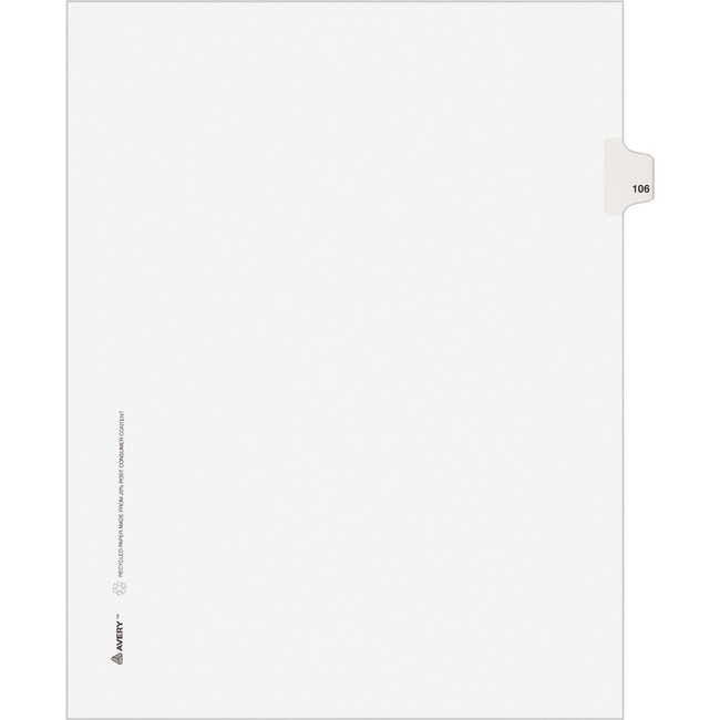 Avery Individual Legal Exhibit Dividers - Avery Style