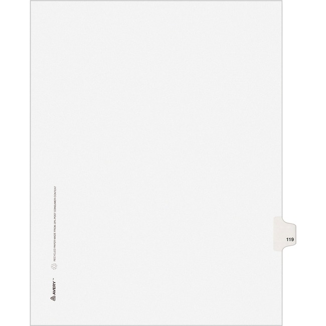 Avery Individual Legal Exhibit Dividers - Avery Style