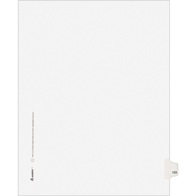 Avery Individual Legal Exhibit Dividers - Avery Style