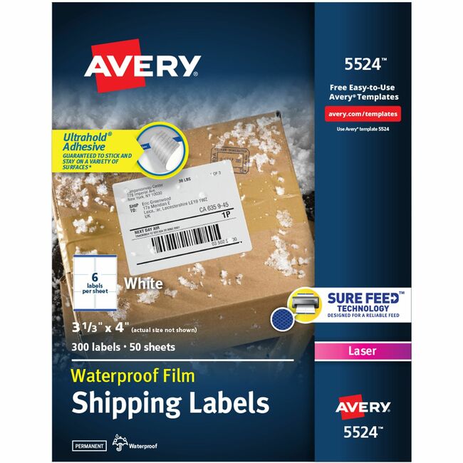 Avery® WeatherProof Mailing Labels with TrueBlock Technology