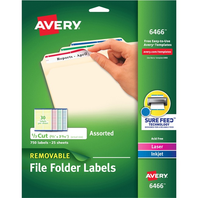 Avery® Removable File Folder Labels