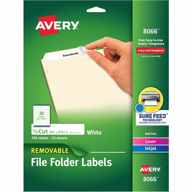 Avery Removable File Folder Labels