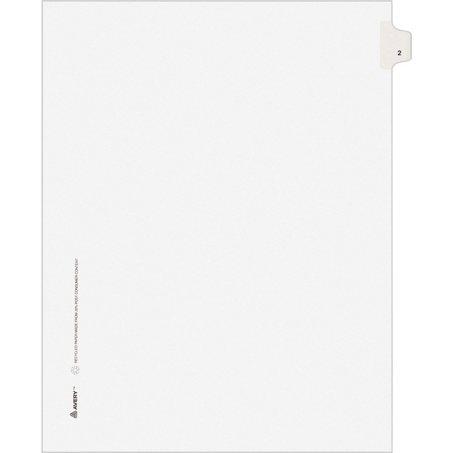 Avery Individual Legal Exhibit Dividers - Avery Style