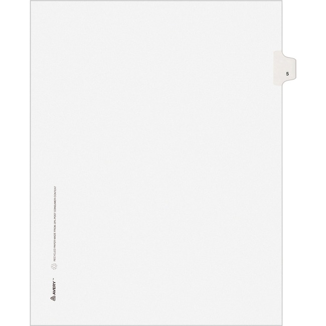 Avery Individual Legal Exhibit Dividers - Avery Style