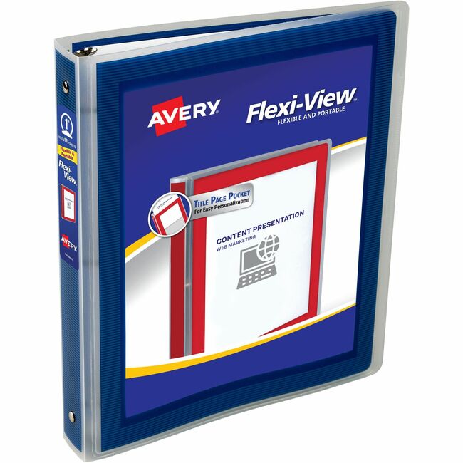 Avery® Flexi-View Binders with Round Rings