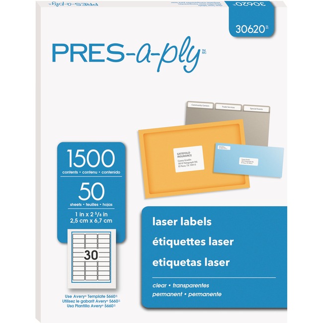 PRES-a-ply Labels for Laser and Inkjet Printers