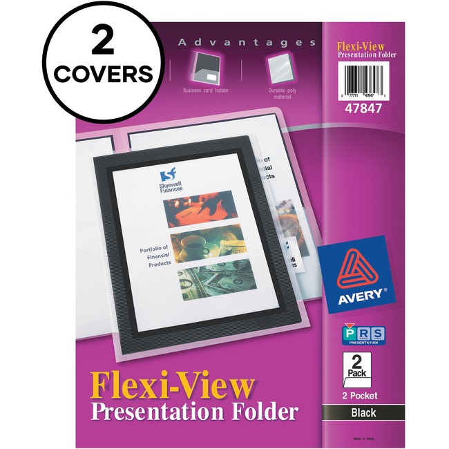 Avery® Flexi-View Two Pocket Folders
