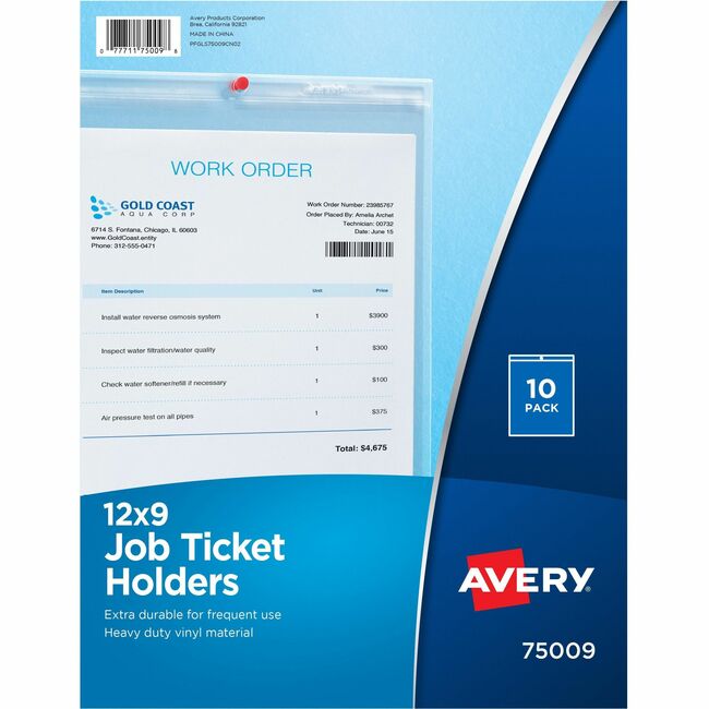 Avery Job Ticket Holders