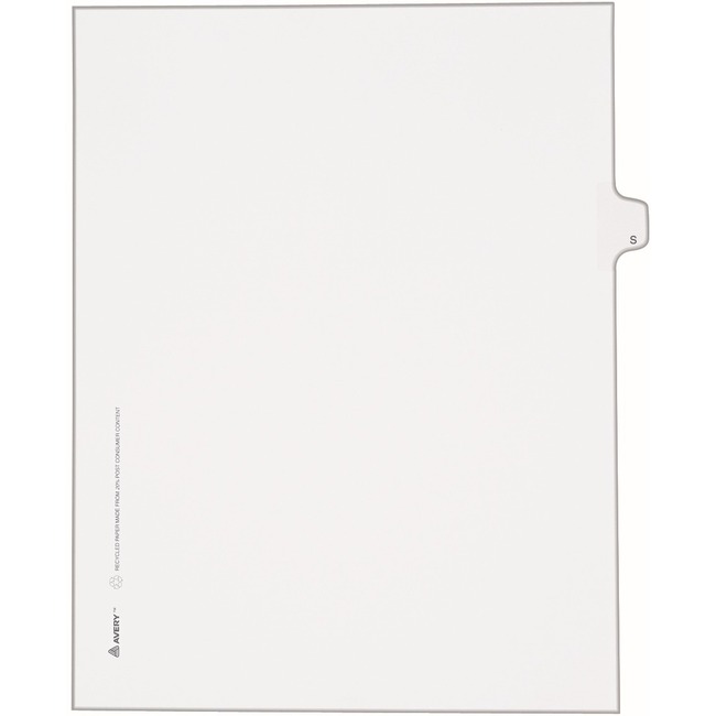 Avery Individual Legal Exhibit Dividers - Avery Style