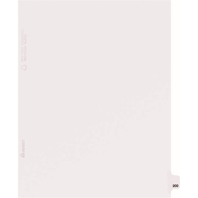 Avery Individual Legal Exhibit Dividers - Avery Style