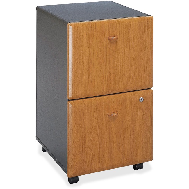 Bush Business Furniture Series A 2 Drawer Mobile Pedestal - Assembled