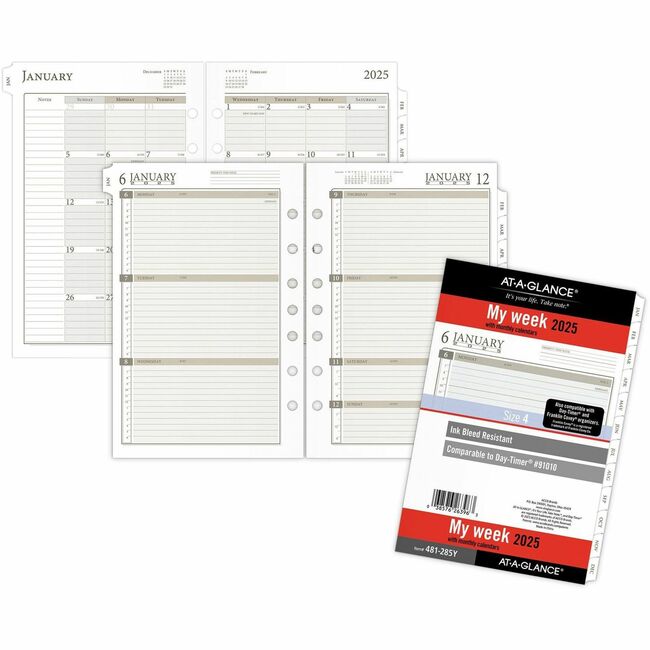 Day Runner Weekly Planner Loose-leaf Refill