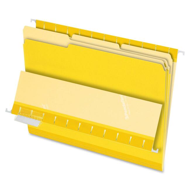 Pendaflex 1/3-cut Tab Color-coded Interior Folders
