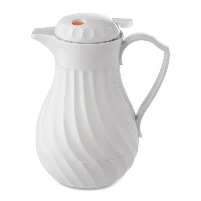 Hormel Insulated White Swirl Carafe