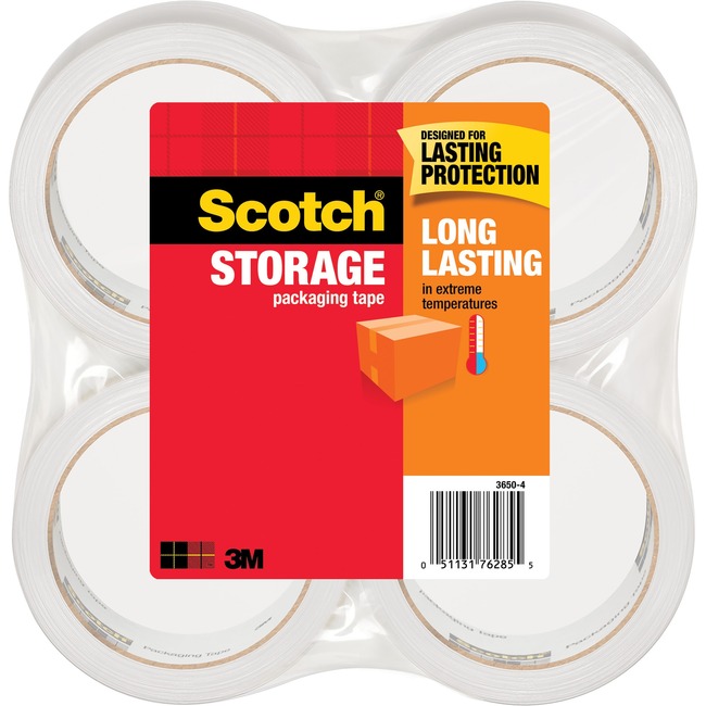 Scotch® Long Lasting Storage Packaging Tape- 4 pack, 1.88