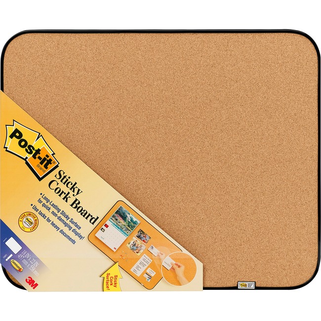 Post-it® Sticky Cork Board, 18