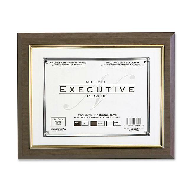 Nu-Dell Insertable Executive Award Plaque