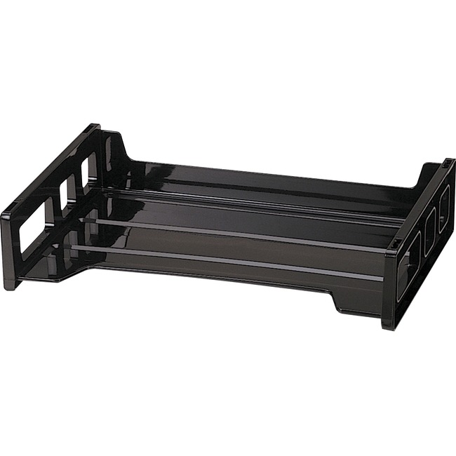 OIC Black Side-Loading Desk Trays