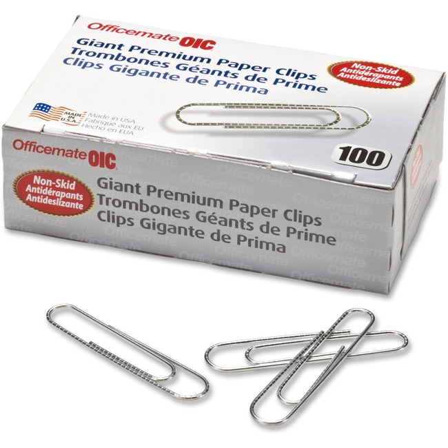 OIC Giant-size Non-skid Paper Clips