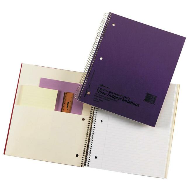 Rediform PressGuard 120-page 3-Subject Notebook