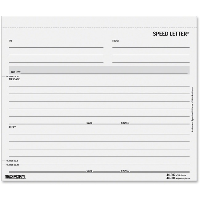 Rediform Carbonless 3-part Speed Message Book