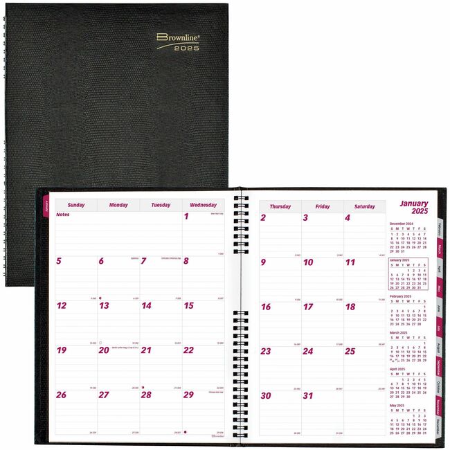 Brownline CoilPro Hard Cover Monthly Planners