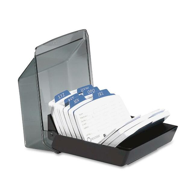 Rolodex 9-Divider Covered Petite Card File