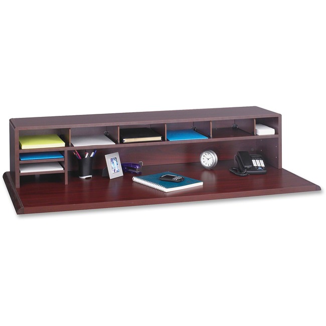 Safco Low-Profile Wood Desktop Organizer