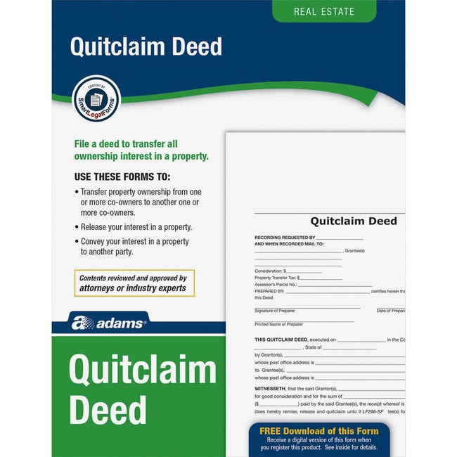 Adams Quitclaim Deed Set