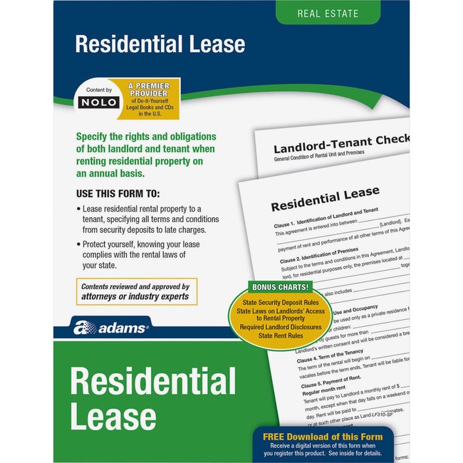 Adams Residential Lease Form Set