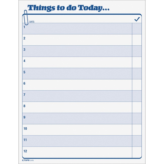 TOPS Things To Do Today Pad