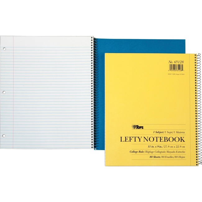 TOPS Lefty Kraft College Ruled Notebook