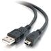 C2G 3.3ft (1m) USB 2.0 A to Mini-B Cable - USB A to B - Black - Type A Male - Mini Type B Male USB - 3.28ft - Black