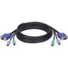 Eaton Tripp Lite Series PS/2 (3-in-1) Cable Kit for KVM Switch B007-008, 10 ft. (3.05 m) - 10ft - Black