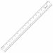 Westcott See-Through Acrylic Rulers - 18" Length 1" Width - 1/16 Graduations - Imperial, Metric Measuring System - Acrylic - 1 Each - Clear