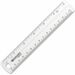 Westcott Clear Plastic Ruler - 6" Length 1" Width - 1/16 Graduations - Metric, Imperial Measuring System - Plastic - 1 Each - Clear