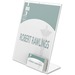 Deflecto Superior Image Slanted Sign Holders - 1 Each - 11" Width x 8.5" Height - Rectangular Shape - Plastic - Clear