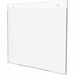 Deflecto Classic Image Wall Mount Sign Holders - 1 Each - 11" (279.40 mm) Width x 8.50" (215.90 mm) Height - Wall Mountable - Plastic - Clear