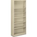 HON Brigade 6-Shelf Steel Bookcase - 81.1" Height x 34.5" Width x 12.6" Depth - Rust Resistant, Heavy Duty - 30% Recycled - Steel - 1 Each