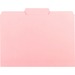 Smead 1/3 Tab Cut Letter Recycled Hanging Folder - 8 1/2" x 11" - 3/4" Expansion - Top Tab Location - Assorted Position Tab Position - Pink - 10% Recycled - 100 / Box