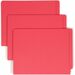 Smead Shelf-Master Straight Tab Cut Letter Recycled End Tab File Folder - 8 1/2" x 11" - 3/4" Expansion - Red - 10% Recycled - 100 / Box