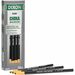 Dixon Phano Nontoxic China Markers - Black Lead - Black Barrel - 1 Dozen