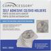 Compucessory Self-Adhesive Poly CD/DVD Holders - 1 x CD/DVD Capacity - White - Polypropylene - 50 / Pack