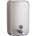 Genuine Joe Liquid/Lotion Soap Dispenser - Manual - 931.57 mL Capacity - Corrosion Resistant, Wall Mountable, Rust Proof - Stainless Steel - 1Each