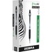Zebra Z-grip Max Retractable Ballpoint Pens - Medium Pen Point - 1 mm Pen Point Size - Conical Pen Point Style - Retractable - Black - Gray Barrel - 1 Each