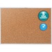 Quartet Classic Series Bulletin Board - 36" (914.40 mm) Height x 60" (1524 mm) Width - Brown Natural Cork Surface - Heavy-gauge, Self-healing, Heavy Duty - Silver Aluminum Frame - 1 Each